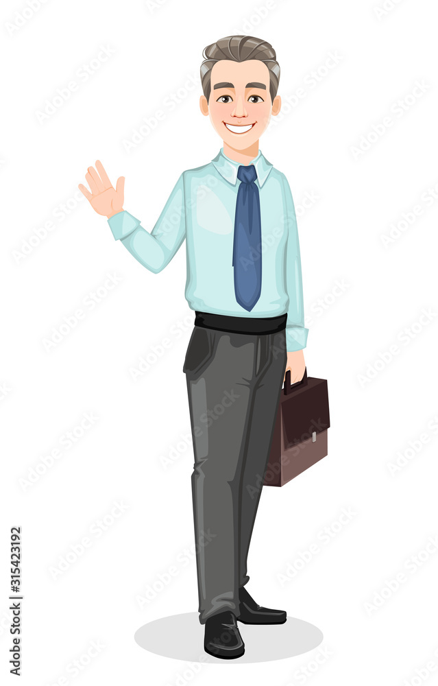 Handsome confident business man Handsome confident business man