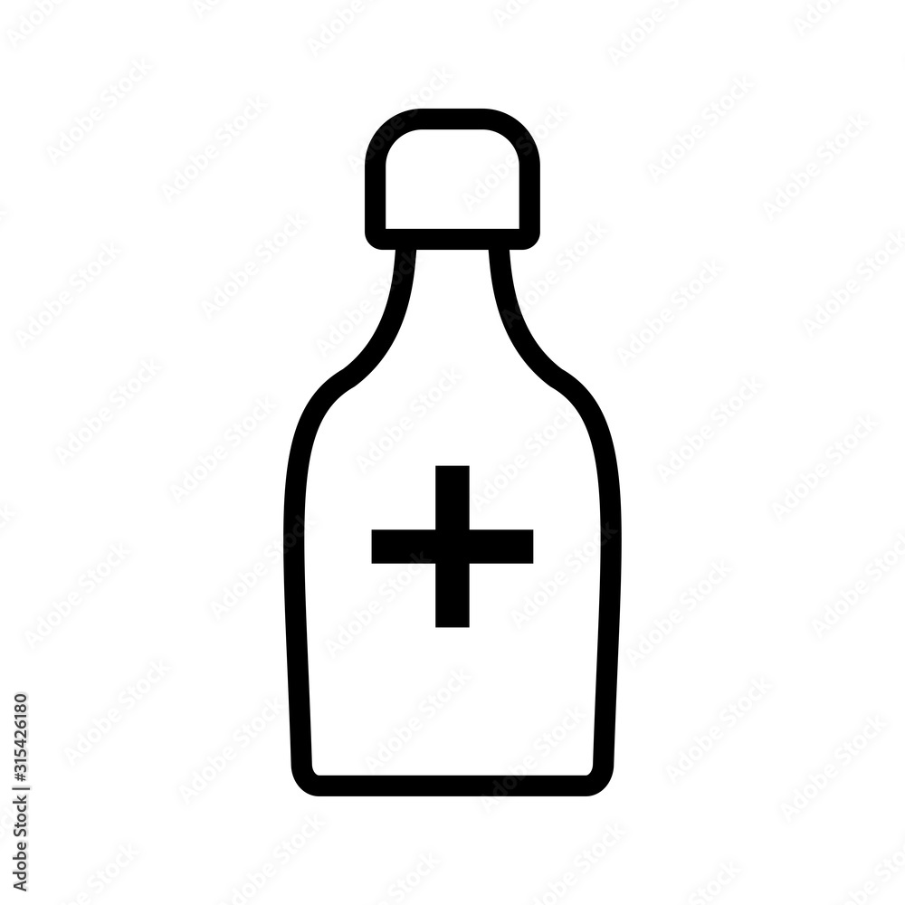Medicine bottle icon. Vector illustration. Care, aspirin. Medicine bottle icon. Vector illustration. Care, aspirin.