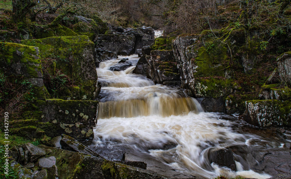 Obraz premium Bracklin falls, callander, highlands, scotland.