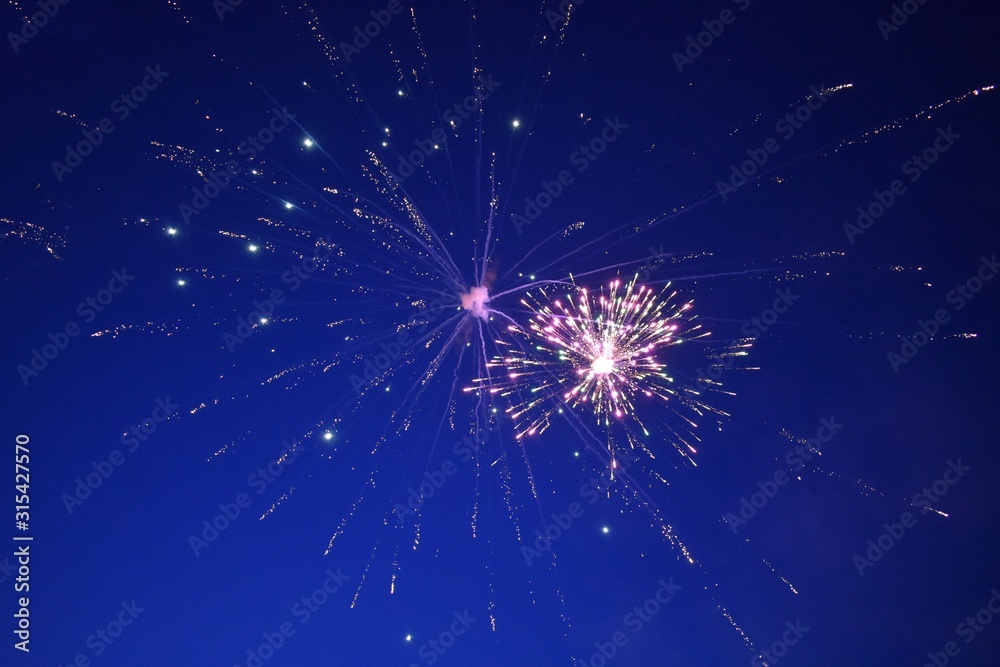 Fototapeta premium fireworks in the night sky