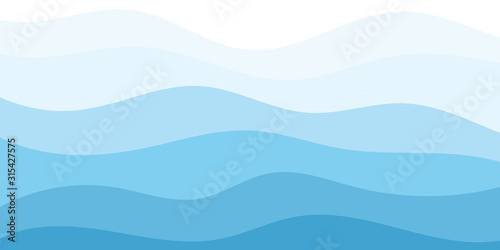 Fotografie, Obraz Abstract Water wave vector illustration design background