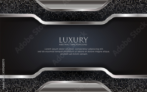 Luxury Silver Background With Glitter