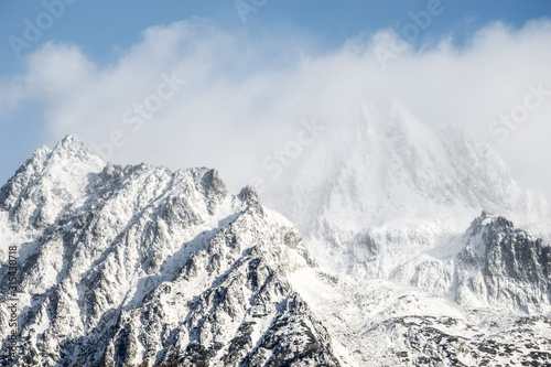 Mountain in the winter. Slovakia mountains.  Winter sports.  © Simona