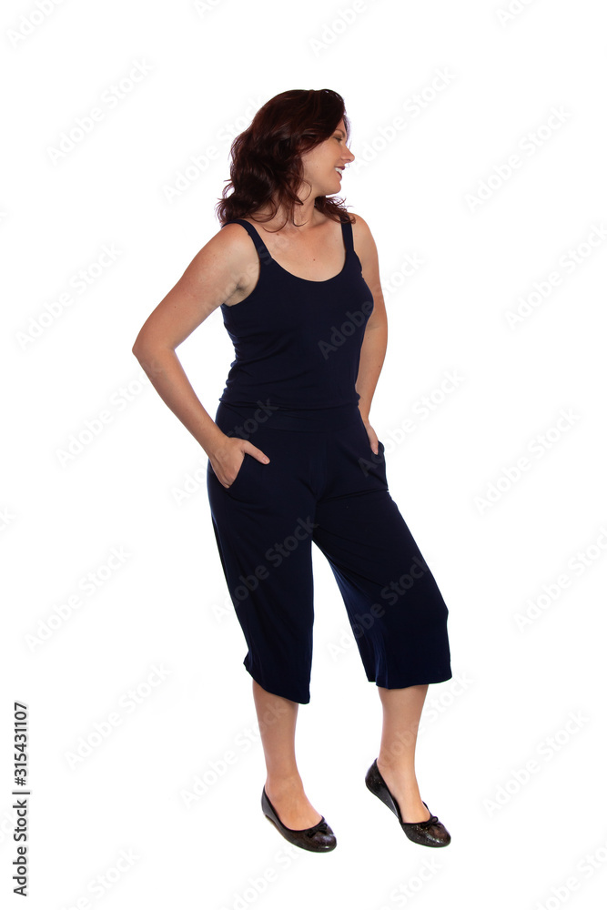 Young woman over isolated white background Young woman over isolated white background