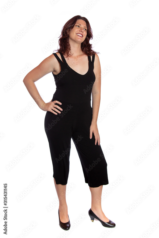 Young woman over isolated white background Young woman over isolated white background