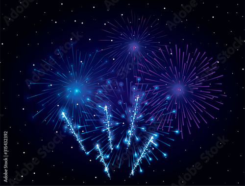 fireworks splash explosion background design