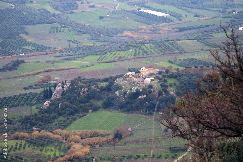 The majestic winter landscape of Crete The majestic winter landscape of Crete