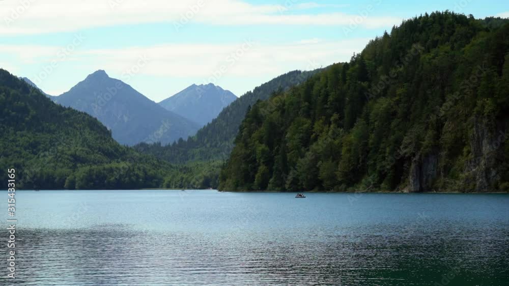 Beautiful scenic vista of mountainscape near lake Beautiful scenic vista of mountainscape near lake
