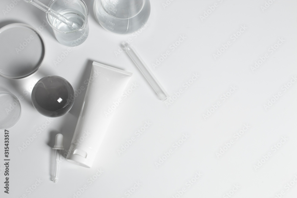 beauty treatment medical skincare and cosmetic lotion cream serum oil mockup bottle packaging product on white decor background, healthcare and medicine concept beauty treatment medical skincare and cosmetic lotion cream serum oil mockup bottle packaging product on white decor background, healthcare and medicine concept