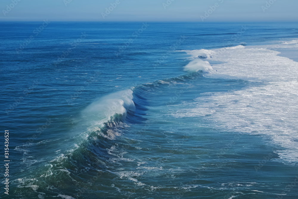 Atlantic ocean coast with big waves Atlantic ocean coast with big waves