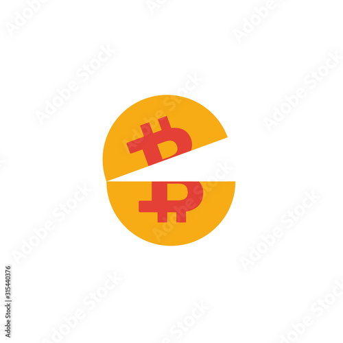 Halving icon set. Four elements in diferent styles from crypto currency icons collection. Creative halving icons filled, outline, colored and flat symbols