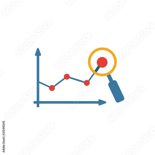 Predictive Analytics icon. Simple flat element from crm collection. Creative predictive analytics icon for templates, software and apps