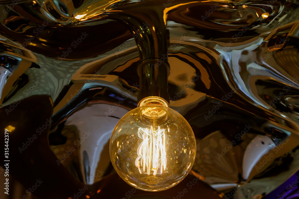 Modern energy saving light bulb. Modern energy saving light bulb.