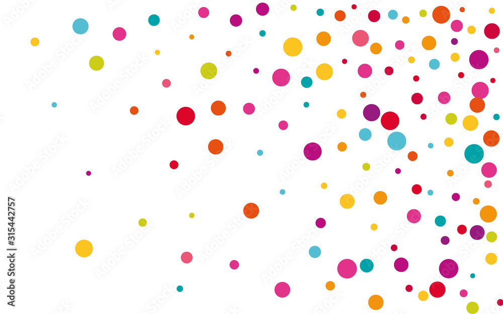 Color Flying Polka Banner. Color Flying Polka Banner.
