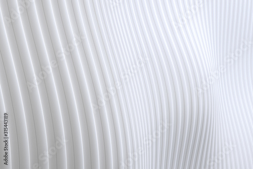 Abstract wall wave architecture white background , White background for presentation, portfolio, website