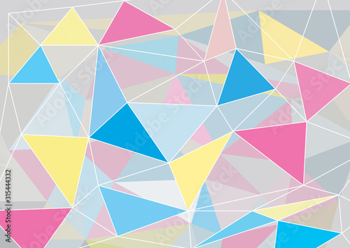 Geometric background with triangular shapes, abstract