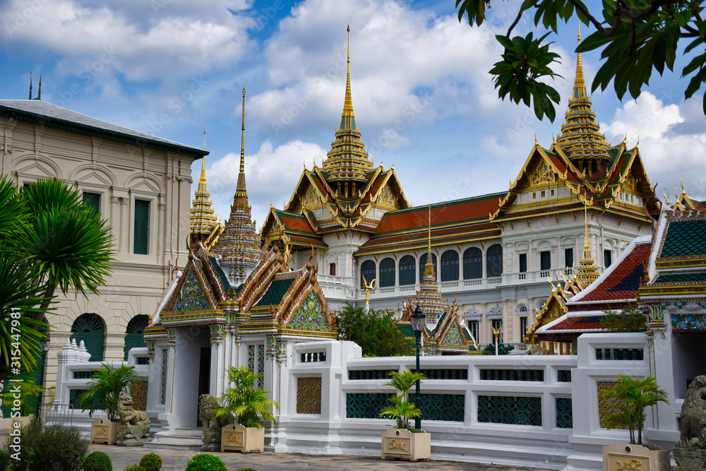 Fototapeta premium Characteristics of traditional Thai architecture