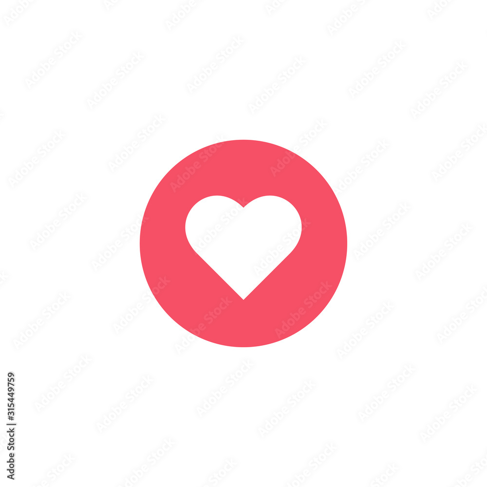 Love flat vector icon.Like, heart icon.Social media emoji. Love flat vector icon.Like, heart icon.Social media emoji.