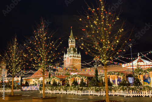 New year and Christmas fair on Red Square