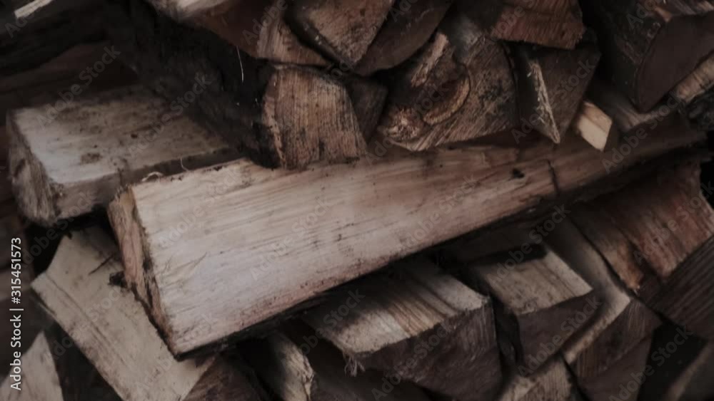 pile of stacked wooden logs, stack of chopped birch firewood pile of stacked wooden logs, stack of chopped birch firewood