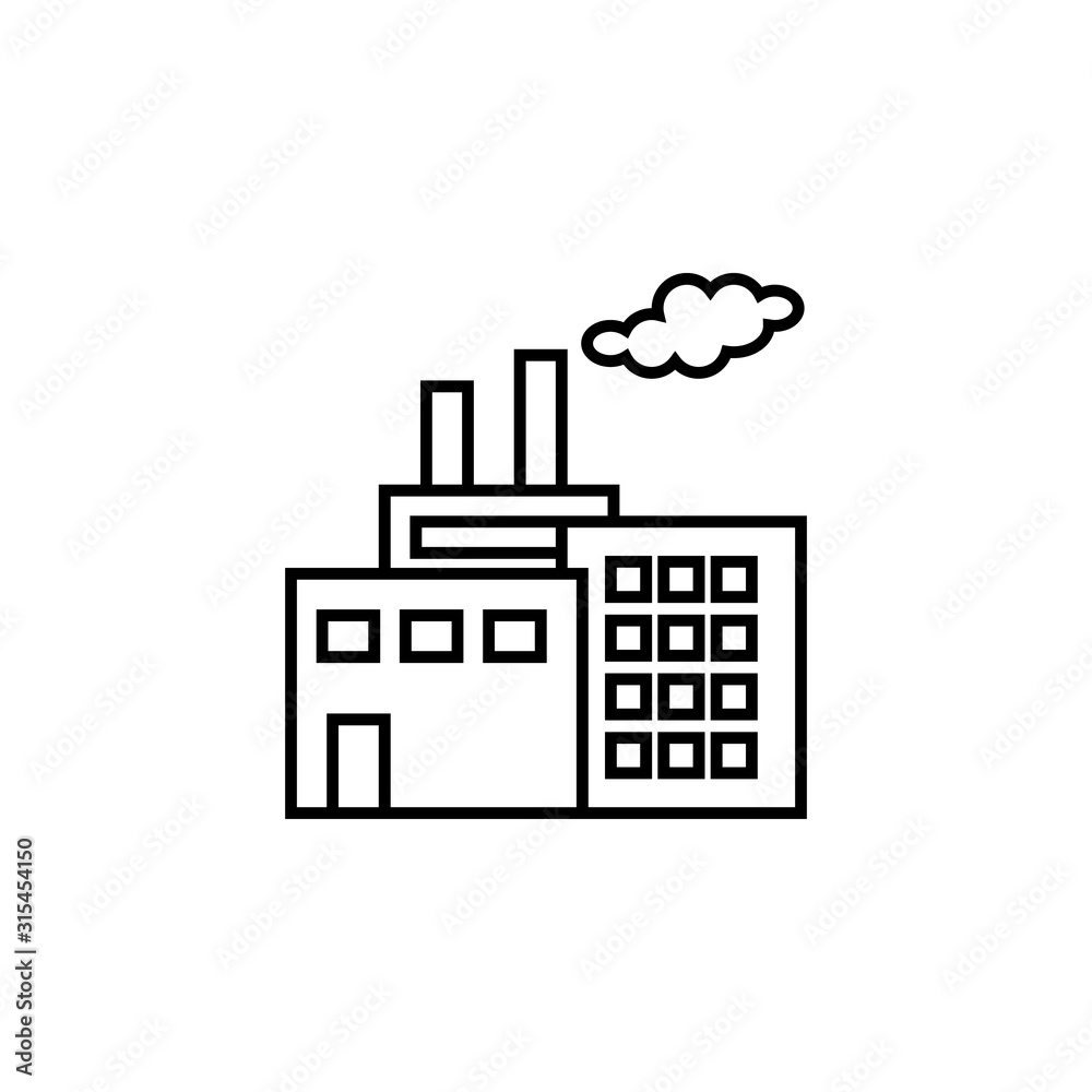 power plant line icon. Elements of energy illustration icons. Signs, symbols can be used for web, logo, mobile app, UI, UX