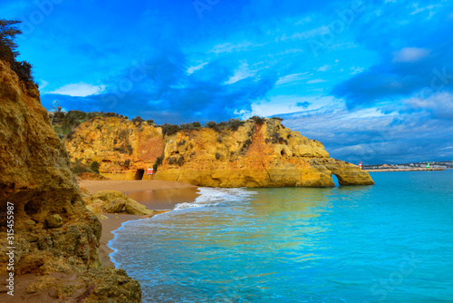 Badebucht in Lagos  Algarve Portugal