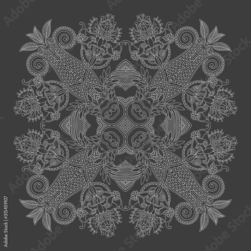 indian paisley bandanna design print, you can use this pattern in the design of carpet