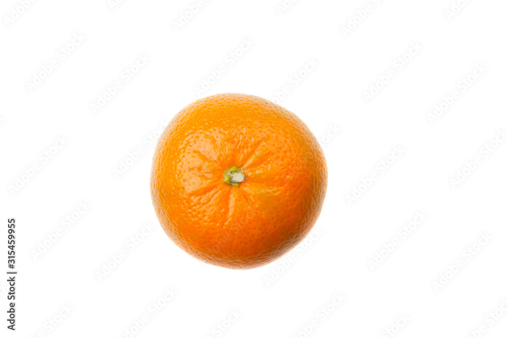 fresh ripe tangerine isolated on white background fresh ripe tangerine isolated on white background