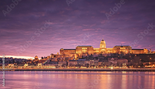 View on the famous Royal Palace in Budapest, Hungary