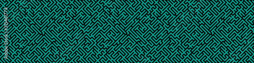 Banner and poster for business. Maze illustration. Striped background. Geometrical wallpaper.