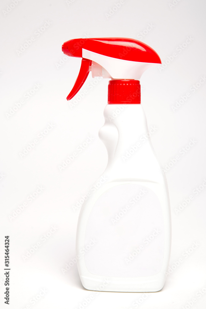 can of spray for cleaning glasses and mirrors isolated on a white background, place for text can of spray for cleaning glasses and mirrors isolated on a white background, place for text