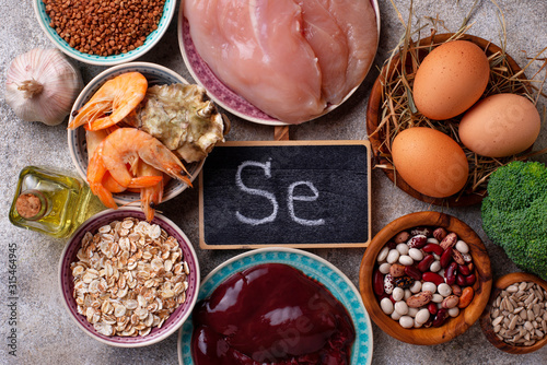 Healthy product sources of selenium.