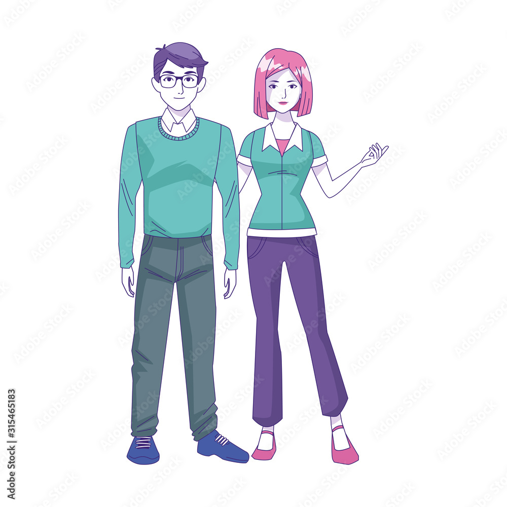 man and woman standing icon man and woman standing icon