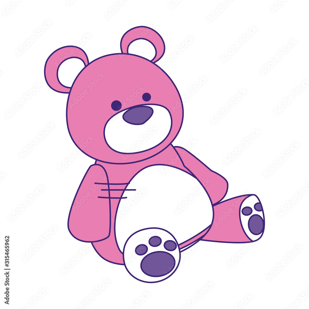 Obraz premium teddy bear icon, flat design