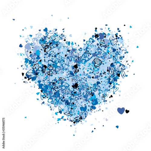Valentine heart shape for your design