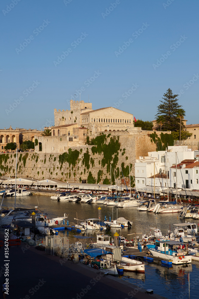 The little port of Ciutadella de Menorca, Menorca, Balearic Islands, Spain