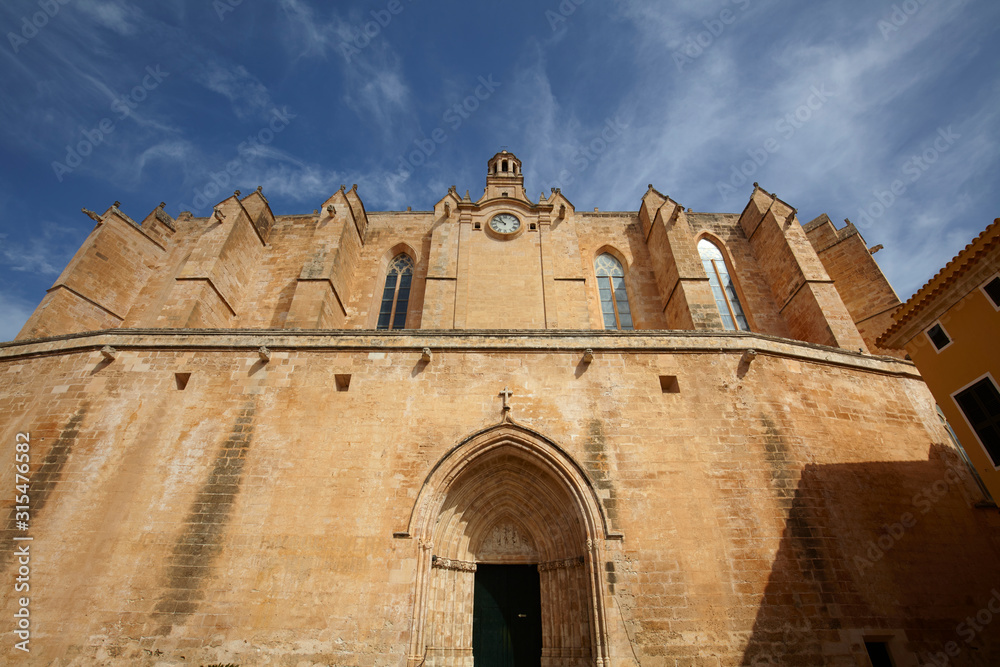The Cathedral of Ciutadella de Menorca, Balearic Islands, Spain