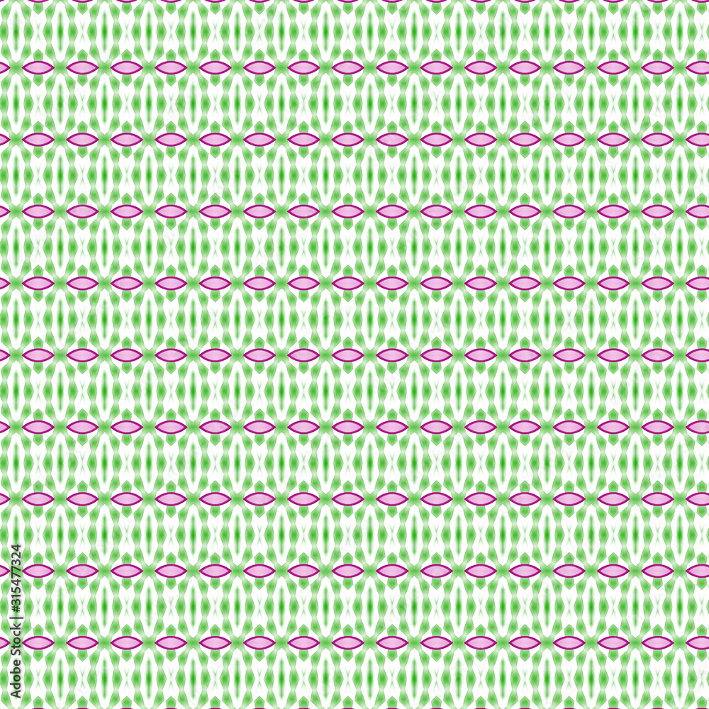 Green pink shapes, textile background