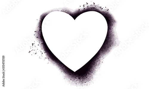 Spray Painted Heart
