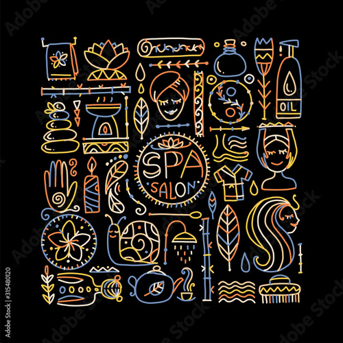 Spa salon background for your design
