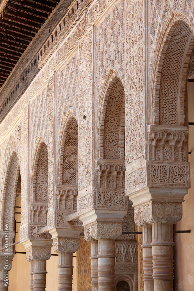 Nasrid palace at Alhambra complex, Granada, Andalusia, Spain