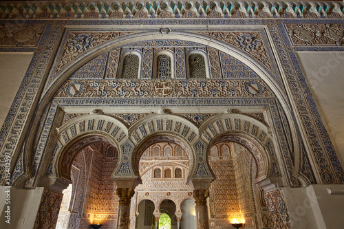 The Ambassadors Reception Room, Alcázar of Seville, Andalusia, Spain photo