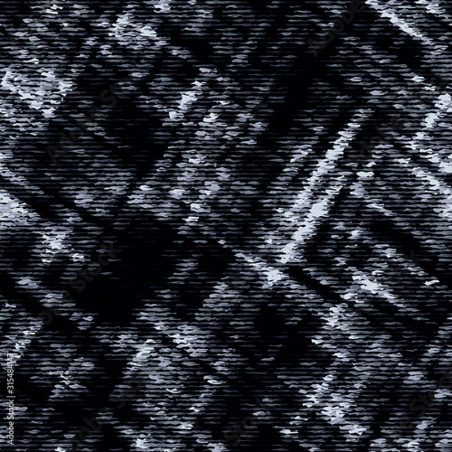 Dark Moody Stripe Check Manly Masculine Rough Grungy Black Foil Seamless Repeat Vector Eps 10 Pattern Swatch.