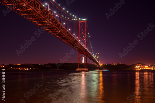 Tejo bridje in Lisbon photo