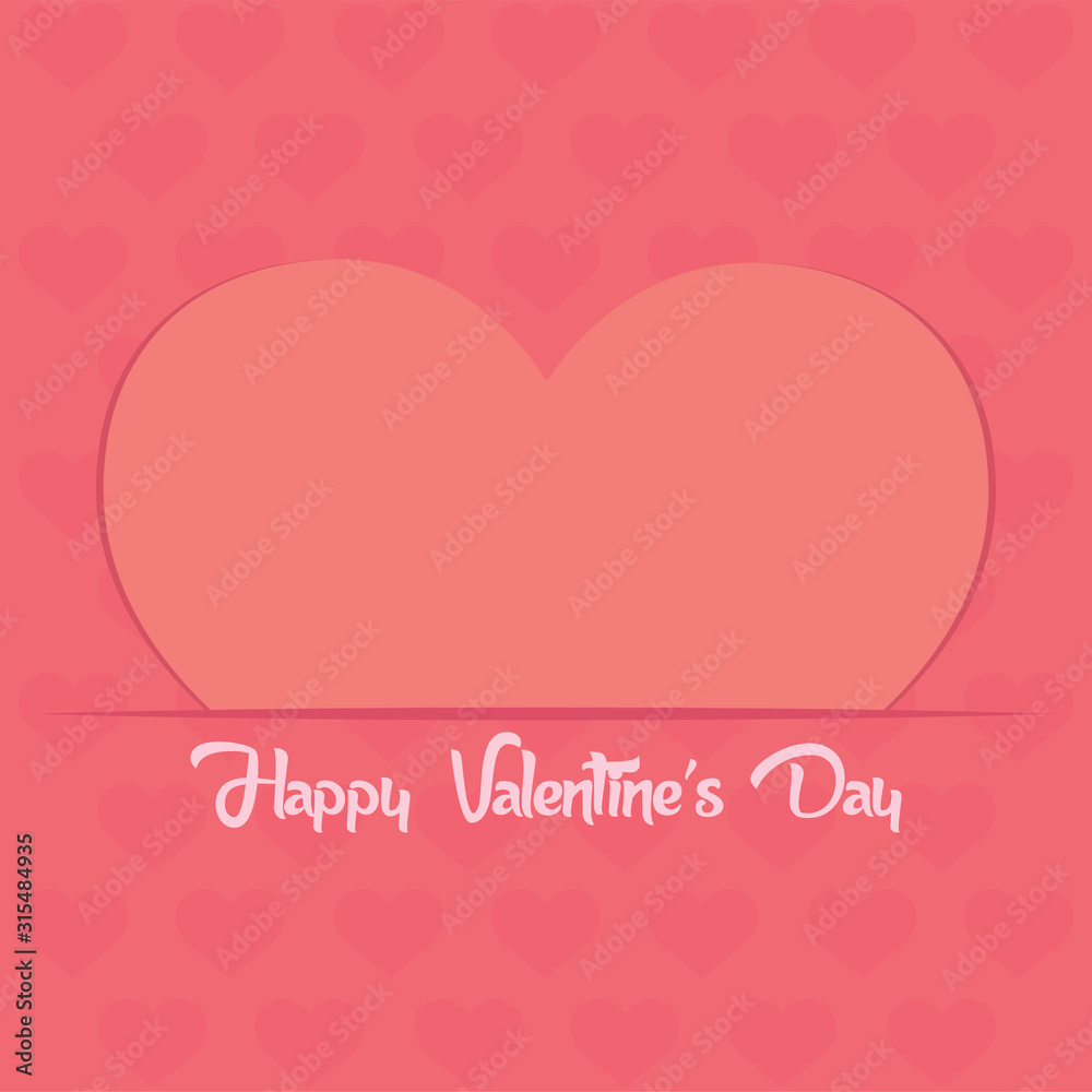 Happy valentine day card