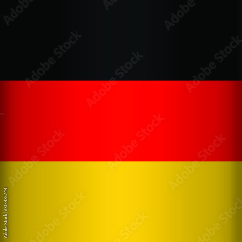 Flag of the Germany  flag logo  vector illustration  EPS10. Rectangle
