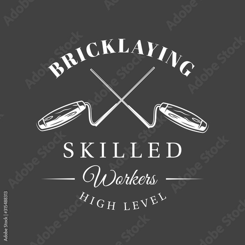 Vintage construction label