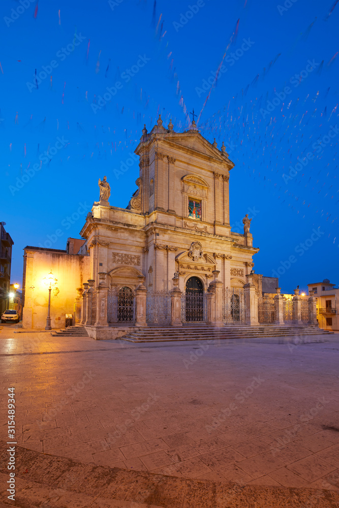 The Basilica di Santa Maria Maggiore in Ispica, Sicily, Italy The Basilica di Santa Maria Maggiore in Ispica, Sicily, Italy