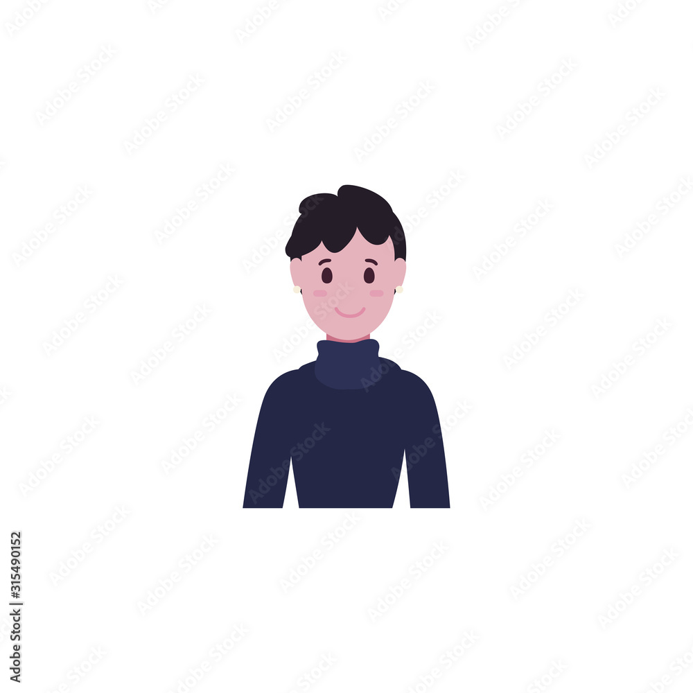 Isolated avatar man vector design Isolated avatar man vector design