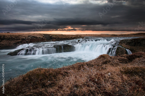 Beautiful unknown waterfall in Hella Iceland April 2018